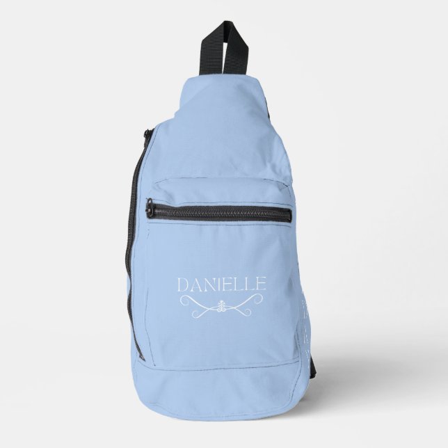 Bandolera Nombre personalizado azul claro "Ballet Everyday" (Anverso)