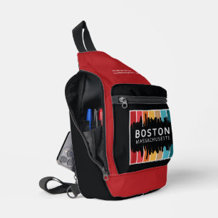 Bandolera Nombre personalizado Boston Massachusetts
