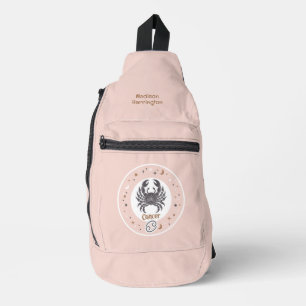Bandolera Nombre personalizado Cáncer de Rótulo Zodiac