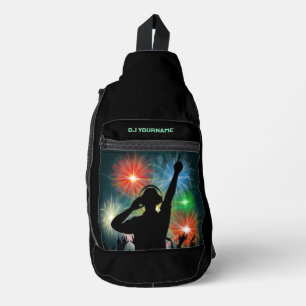Bandolera Nombre personalizado de DJ de música