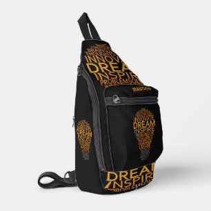 Bandolera Nombre personalizado de la lámpara de luz inspirad