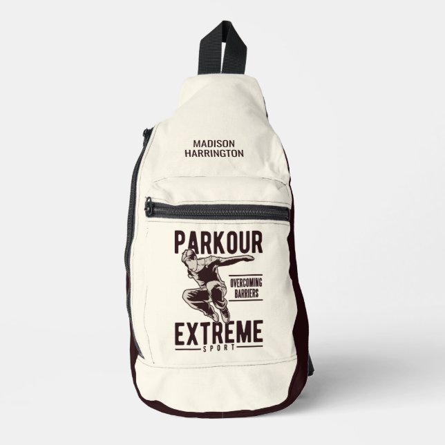 Bandolera Nombre personalizado de PARKOUR (Anverso)