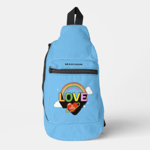 Bandolera Nombre personalizado "El amor es amor"
