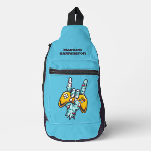 Bandolera Nombre personalizado Gamer Zombie