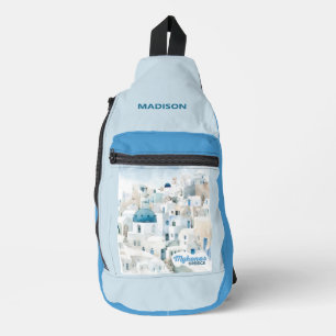 Bandolera Nombre personalizado Mykonos Grecia
