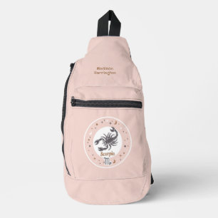 Bandolera Nombre personalizado Rótulo Zodiac Scorpio