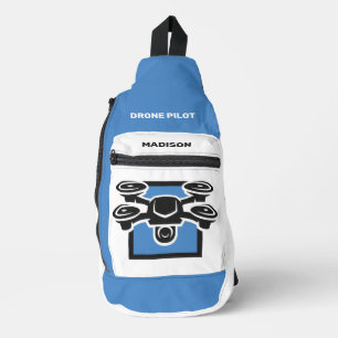 Bandolera Nombre personalizado y Drone de texto