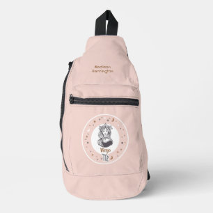 Bandolera Nombre personalizado Zodiac Rótulo Virgo