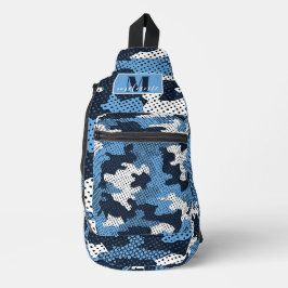 Bandolera North Carolina Blue & White Heel Camo Printed