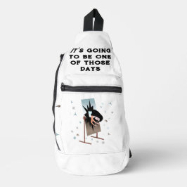 Bandolera One of Those Days Print Cut Sew Sling Bag