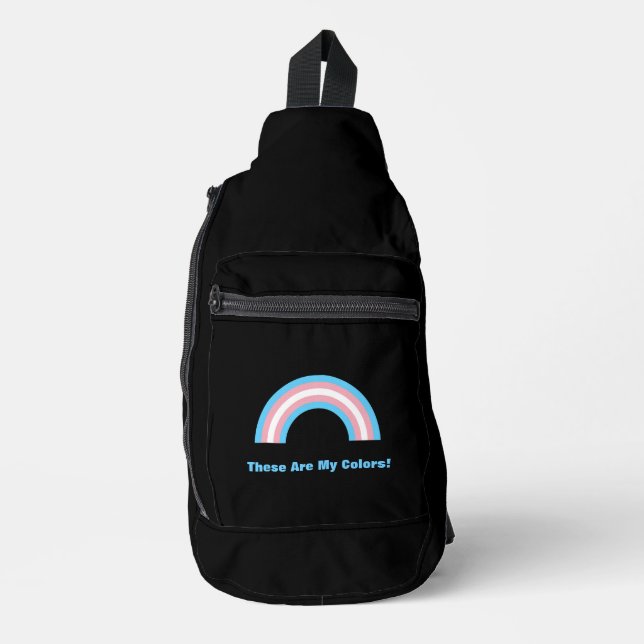 Bandolera Orgullo arcoíris transgénero (Anverso)