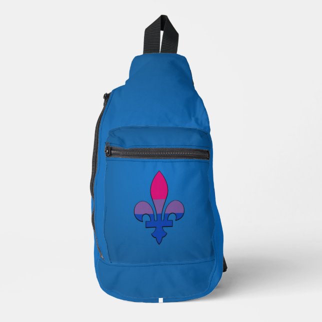 Bandolera orgullo bisexual fleur-de-lis   (Anverso)