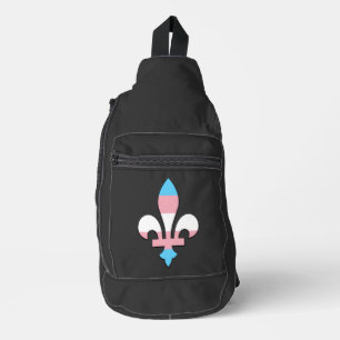 Bandolera Orgullo transgénero fleur-de-lis