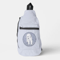 Oso polar sobre pintura de hielo en original estil