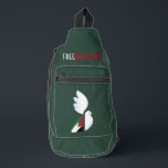 Bandolera Palestina Libre<br><div class="desc">paloma de la paz con la bandera palestina,  apoyo a Palestina</div>
