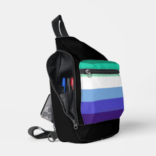 Bandolera Paleta de la bandera de hombres gays trans-inclusi