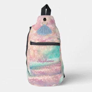 Bandolera Pastel Gradiente Purpurina Rainbow Bokeh