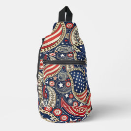Bandolera Patriotic Paisley