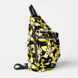 BANDOLERA PATRÓN ALOHA HAWAII EN NEGRO/AMARILLO