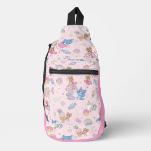 Bandolera Patrón Anime Tom, Jerry y Tuffy Candyland