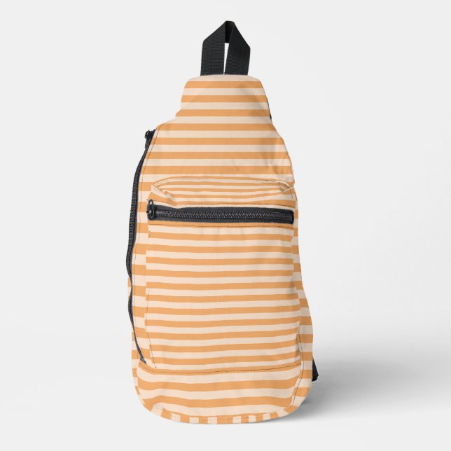 Bandolera Patrón continuo de rayas naranjas (Anverso)