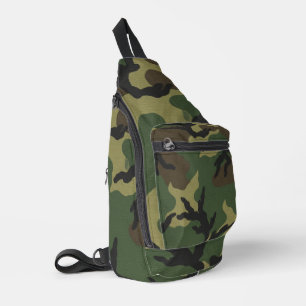 Bandolera Patrón de camuflaje forestal militar