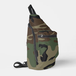 Bandolera Patrón de camuflaje militar de bosque