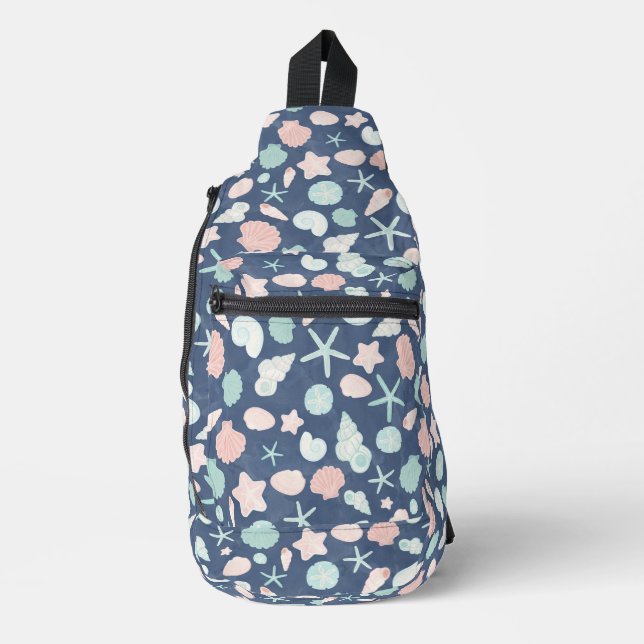 Bandolera patrón de conchas marinas (Anverso)