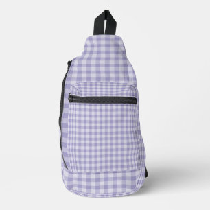Bandolera Patrón de cuadros púrpura