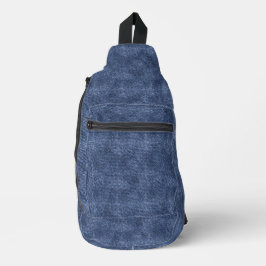 Bandolera Patrón de Denim Zodiaco Azul