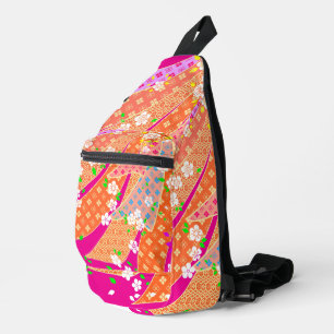 Bandolera Patrón de Kimono de cinta floral