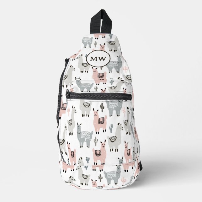 Bandolera Patrón de Llamas Sonrientes (Anverso)