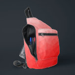 Bandolera Patrón de malla geométrica de gradiente rojo<br><div class="desc">Patrón de malla geométrica de gradiente rojo Bolsa impresa. Bolso de accesorios de moda de Guay para todos. Malla geométrica del Triángulo Rojo con diseño de gradiente oscuro de color naranja claro a oscuro.</div>