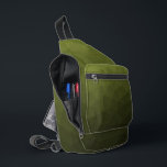 Bandolera Patrón de malla geométrica de gradiente verde del<br><div class="desc">Patrón de malla geométrica gradiente verde del ejército Bolsa impresa. Bolso de accesorios de moda de Guay para todos. Malla geométrica triangular con diseño de gradiente oscuro verde del ejército de luz a oscuridad.</div>