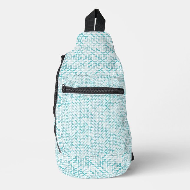 Bandolera patrón de metabalón azul (Anverso)
