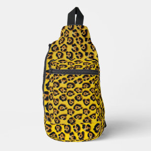 Bandolera patrón de piel de leopardo