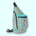 Bandolera Patrón de punto de Groovy Retro<br><div class="desc">Este elegante bolso de honda cuenta con un patrón de puntas retro completamente funky en colores vivos y tu nombre en la parte superior del bolsillo delantero. Tres compartimentos con cremallera pueden guardar fácilmente sus llaves, cartera, teléfono, cámara y mucho más. Lávelo como un cuerpo cruzado o sobre un hombro,...</div>
