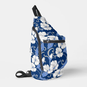BANDOLERA PATRON DE SUEÑO POLINESIO EN AZUL