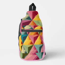 Bandolera Patrón de triángulo geométrico audaz