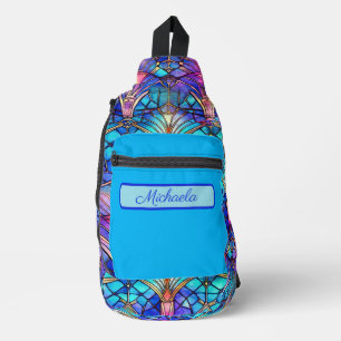 Bandolera Patrón de vidrio manchado personalizado
