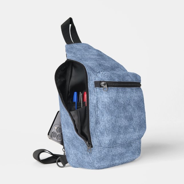 Bandolera Patrón Denim Azul (Abierto)