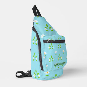 Bandolera Patrón floral de primavera minimalista
