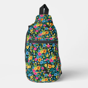 Bandolera Patrón floral de vibrante Ditsy-43785