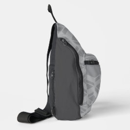 Bandolera Patrón gris de repetición moderna