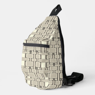 Bandolera Patrón recto Beige neutro