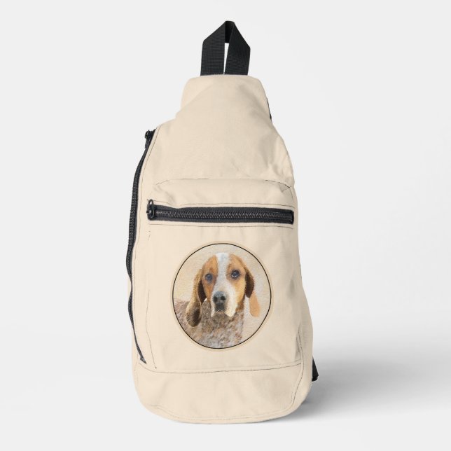 Bandolera Perro de pintura de comonhound inglés de Estados U (Anverso)