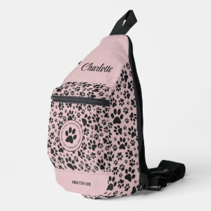 Bandolera Perro Paws Black & White Polka Dot en charlotta ro