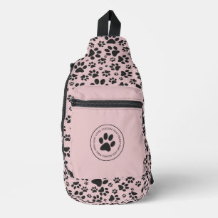 Bandolera Perro Paws Black & White Polka Dot en charlotta ro