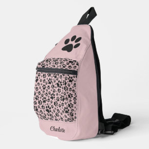 Bandolera Perro Paws Black & White Polka Dot en charlotta ro