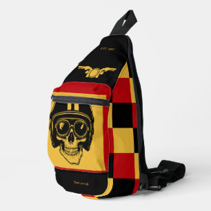 Bandolera Personalizado asustó al cráneo para montar a cuadr